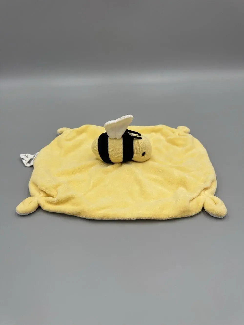 Burts Bees Bumble Bee Lovey Plush Baby Security Blanket Yellow Organic Cotton